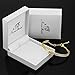 Mother's Day Gift Clear Swarovski Crystals Element Bangle Bracelet NinaMaid Simple Knot Design Oval Shaped Gold Plated 7 Inches Gold