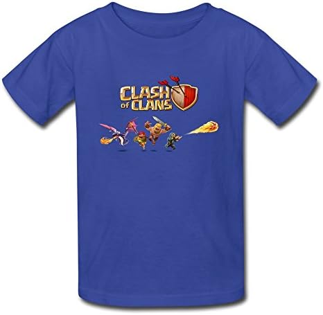 SOI Youth Tshirt Clash Of Supercell Clans Size M RoyalBlue