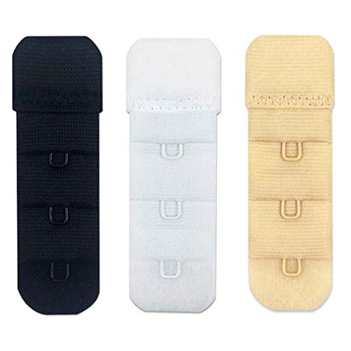 Women Bra Extender Soft Comfortable Bra Strap Extension, Pack of 3