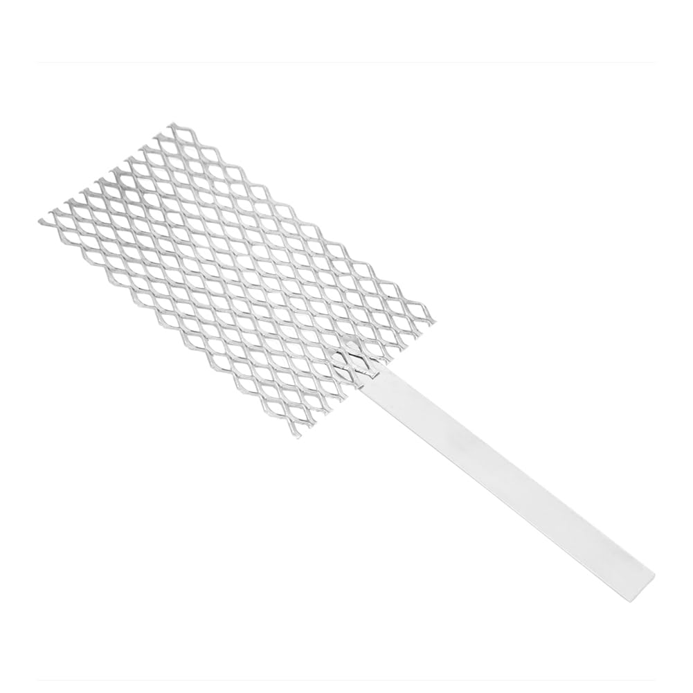 Joyzan Platinized Titanium Anode Mesh, Rhodium Electroplating Jewelry Plating Plater Tool Coating Palladium Mesh Grid with Handle for Electrolysis Electrical Conductivity Gold Silver Ornaments 20x5cm