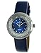 Peugeot Women's 'Diamond' Quartz Metal and Leather Dress Watch, Color:Blue (Model: 3041SBL)