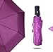 BESTFUN Travel Umbrella - Sun&Rain Compact Umbrella for Men Women and Kids, Windproof Automatic Lightweight Unbreakable Umbrellas (Purple)