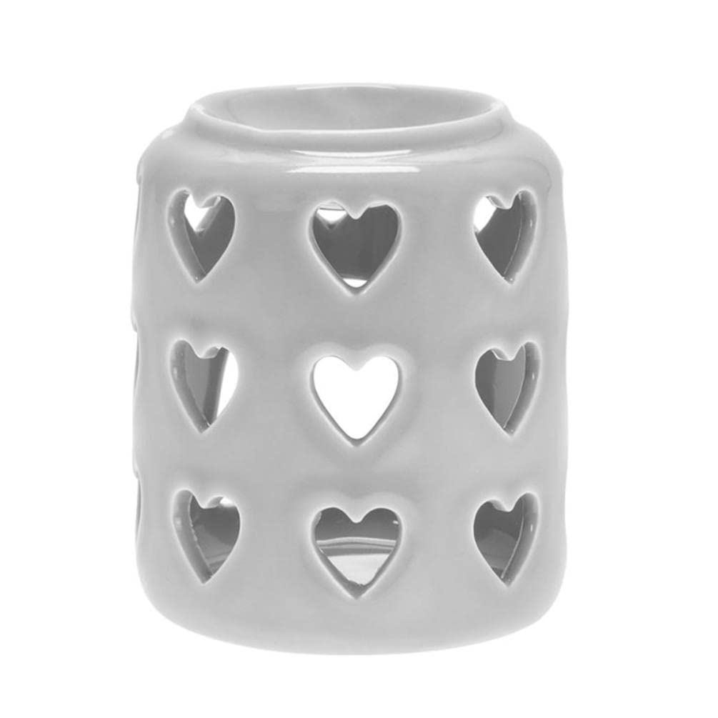 LESSER Desire Hearts Grey Ceramic Wax Melt Warmer