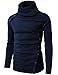 H2H Mens Casual Slim Fit Button Point Knitted Pullover Sweaters