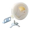 Amarine-made-White-2-Flush-Pull-Slam-Latch-for-Boat-Deck-Hatch-14-Door-Locking-Style