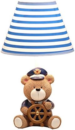DGEG Table Lamp Bear Captain Cozy Dimming LED Creative Cute Lighting Boy Student Gift for Bedroom/Headboard/Children Room (Color : A1)