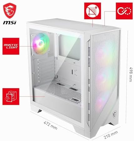 MSI mag Forge 320R Airflow Branco ATX Midtower Case