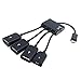 4 in 1 Micro USB HUB Adapter with Power,Mixtecc Charging OTG Host Cable Cord Adaptor Connector for Samsung Galaxy HTC Android Smart Phone Tablet Supports OTG Function