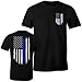 Thin Blue Line USA Flag Men's T Shirt