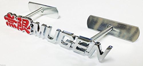 3D-Metal-Front-Grille-Grill-Badge-Emblem-Decals-Hood-Auto-Car-Honda-Mugen-Power
