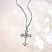 Amazon Essentials Sterling Silver Celtic Cross Pendant Necklace, (previously Amazon Collection)