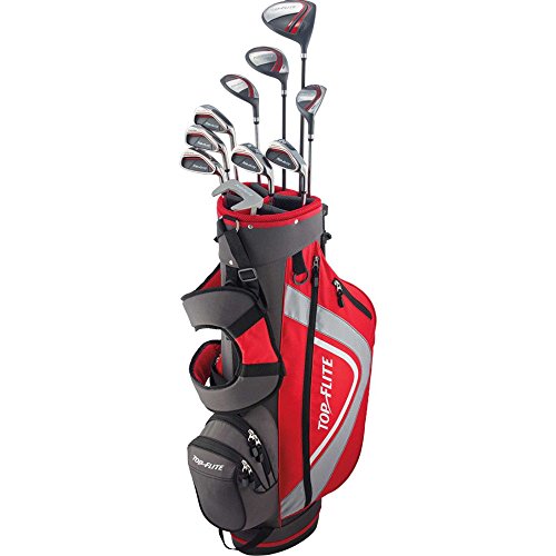 Buy Top Flite Complete Golf Club Set Mens 2018 Red XL w/ 6Way Stand Bag Regular Flex Right