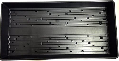 2 Pack Plant Growing Trays (WITH Drain Holes) - 20" x 10" - Perfect Garden Seed Starter Grow Trays: For Seedlings, Indoor or out door Gardening, Growing