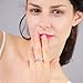 Newshe Wedding Rings for Women Engagement Ring Set 925 Sterling Silver 2.4Ct Round White AAAAA Cz Size 4-13