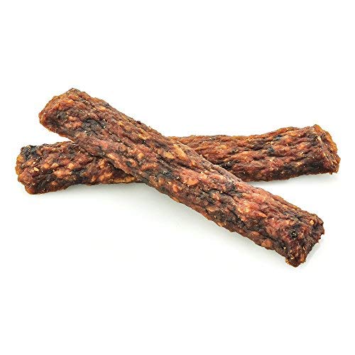 Best Bully Sticks Gourmet Rabbit, Apple, and Kale Superfood Jerky Dog Treats (1lb. Bag) - All-Natural Dog Treats