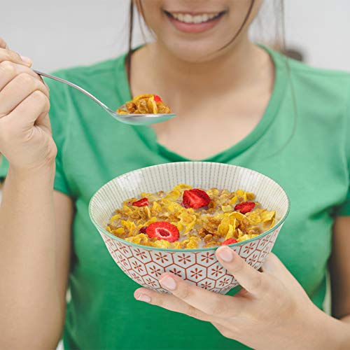 image for Gulee Ceramics Gulee 24 Ounce Premium Porcelain Bowls Set - Great for 