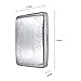 Credit Card Holder - Silver Stainless Steel RFID Blocking Protector - for Men & Women -Stylish Travel Wallet as Gift - Protection for Your Bank and ID Cards Against RFID Scanners (Silver)