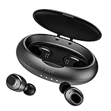 True Wireless Earbuds, KAHE Bluetooth Headphones 5.0 HD Stereo SoundSport Noise Cancelling in Ear Earphones with Mic and Charging Case