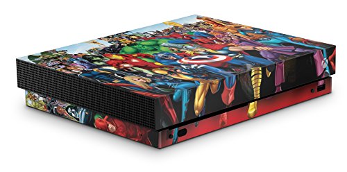 giZmoZ n gadgetZ Superhero Skins Compatible Xbox ONE X XBX Console Decal Vinal Sticker + 2 Controller Set