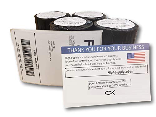 Dymo 4XL Labels (4 Pack) Compatible 1744907 4x6 Dymo Labels | Dymo 4x6 Labels | Dymo Labels 4x6 | Dymo 4XL Labels 4x6 | 4XL Thermal Labels | 4XL Shipping Labels | 4x6 4XL Dymo Labels - Thumbnail 3