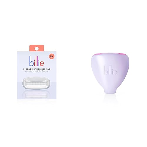 Billie Women’s Razor Refill Blades 5-Blade Cartridges - 8 count & 5-Blade Women’s Razor Travel Case - DreamPop - Amazon deal for $17.14