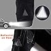 Black Waterproof Rain Boot Shoe Cover with reflector for camping, hiking, travel, rain days, winter, outdoor (L-Black)