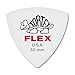 Dunlop Tortex Flex Triangle .50mm Red Guitar Pick-6 Pack, .50mm | White