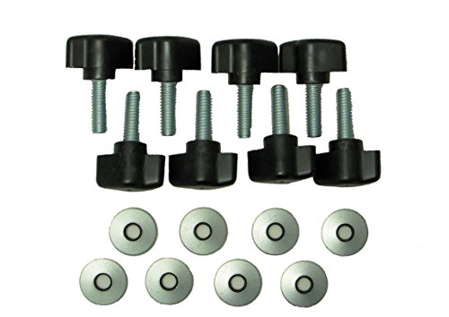 Jeep Wrangler YJ Hard Top Quick Removal Change Kit set of 8 Tee Knobs fits all 1987 thru 1995 Models