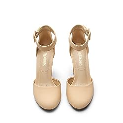 DREAM PAIRS Womens High Heel Ankle Strap Party