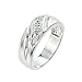 Men's 925 Sterling Silver Diamond Wedding Band