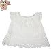 Lisli Women Sexy White Off Shoulder Embroidery Lace Crochet Chiffon Tops Blouse Casual T-shirt (M)