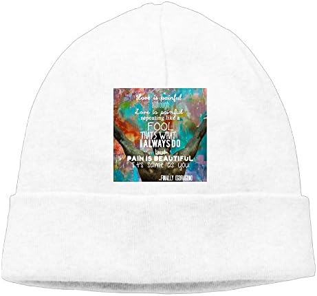 G-dragon Finally Lyric Cuffless Beanie Hats Knit Skull Caps Winter Beanies Watch Cap For Men Women