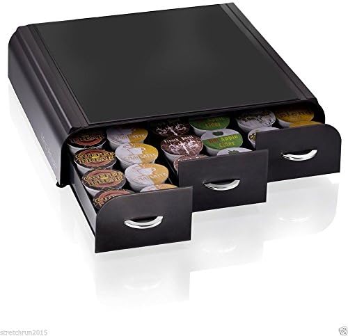 NEW Keurig K Cups Pods Storage Coffee Holder Organizer Anchor Drawer Black Case