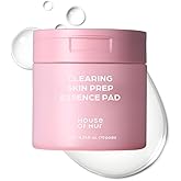 House of Hur Clearing Skin Prep Essence Pads – Fungal Acne Safe AHA BHA PHA Exfoliating Toner Pads with Red Beet Extract – Alcohol-Free, Fragrance-Free – Korean Skincare – 70 Pads (140 ml)