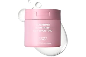 House of Hur Clearing Skin Prep Essence Pad with AHA BHA PHA & Red Beet Extract, Exfoliating & Hydrating Korean Skincare, 140ml/70ea