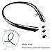 Wireless Headphones, Cocopa V4.1 Bluetooth Headphones Hi-Fi Stereo Neckband Wireless Headset Retractable Earbuds with Mic IPX5 Sweatproof for Running Gym Workout Talk Time Up To 15 Hours (Black)