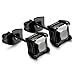 Jstyle Stainless Steel Black Stud Earrings for Men Women 20G Cubic Zirconia Black Earrings Studs for Sensitive Ears Hypoallergenic CZ Surgical Steel Earrings Pierced 3-8mm