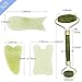Ditind Gua Sha Scraping, 2 Pack Jade GuaSha Scraping Massage Tools with Smooth Edge for Physical Therapy, Natural Non-Noise Jade Roller Gua Sha Board for Body Facial Spa Acupuncture Treatment