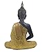 DharmaObjects Golden 11 Inches Thai Buddha Meditating Peace Harmony Statue