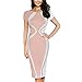 Hotkey Women Dresses Short Sleeve Cocktail Party Evening Bodycon Dress Beach Sundress for Summer