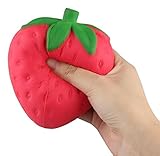 Squishy Strawberry Cream Scented Slow Rising Squeeze Toy Cell Phone Charms Pendant Strap Small Release Stress