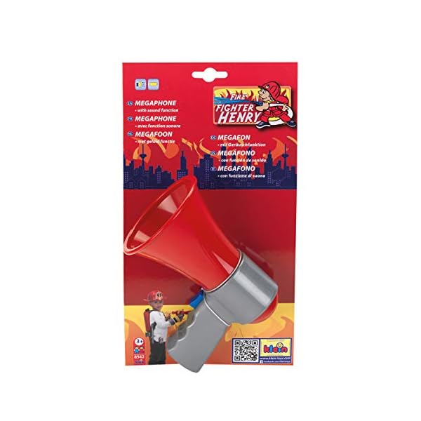 Theo Klein 8942 Fire Fighter Henry Megafon I Game Megaphone with Cool sound function I Toys for Children Aged 3 and over – Bild 6
