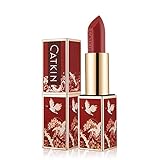 CATKIN Rouge Matte Lipstick, Waterproof Long Lasting Satin Nourish Moisturizing Smooth Soft 0.13 Ounce-Chinese Style - CR129