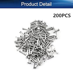 Yinpecly 200PCS Round Flat Head Rivet 0.47" x