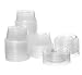 DuraHome Plastic Portion Cups with Lids 2 oz. Pack of 150 Leakproof Jello Shot Cup Mini Containers for Salad Dressing Sauce Condiment Snack Souffle and Salsa, Disposable