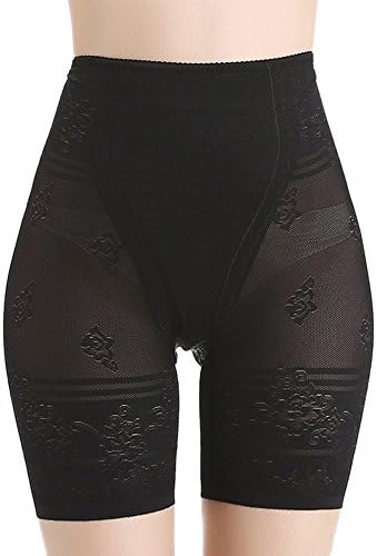 Women Safety Legging Boyshort Under Skirt Lace Slip Shorts Mesh Elastic Ultra Thin (3XL, Black)