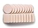 OWLFAVO 20pcs Makeup Powder Sponges Round and Square Latex Free Disposable Beauty Blender Foam Cosmetic Applicator Facial Puffs for Flawless Foundation, Sensitive and All Skin Types