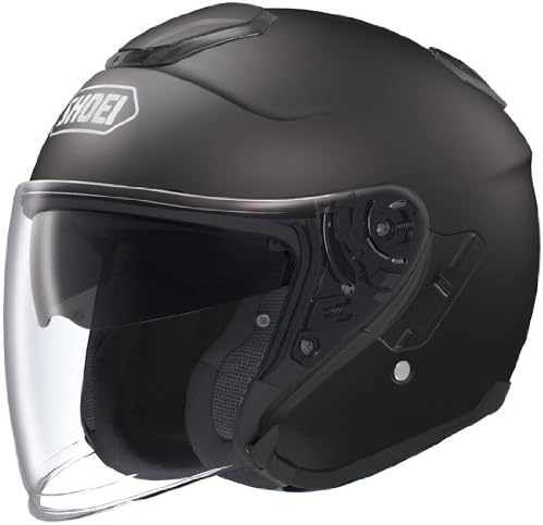 Shoei J-Cruise Solid Open Face Motorcycle Helmet - Matte Black, Medium