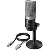 USB Microphone,FIFINE PC Microphone for Mac and Windows Computers,Optimized for Recording,Streaming Twitch,Voice overs,Podcasting for Youtube,Skype chats.(K670)