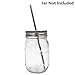 8 Pack Mason Jar Regular Mouth Stainless Steel Lids with Straw Hole/ Silicone Rings/ 8 Pack 8.5